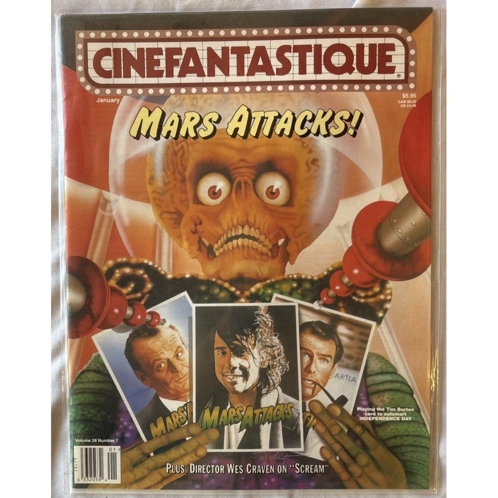 CINEFANTASTIQUE Magazine MARS ATTACKS JANUARY 1996 NM! (Q)